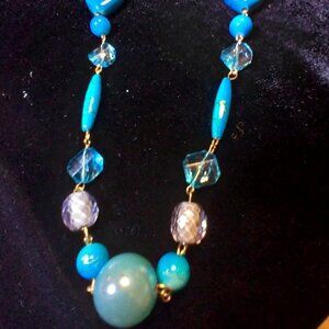 Beautiful Multi Beaded Necklace with Hearts